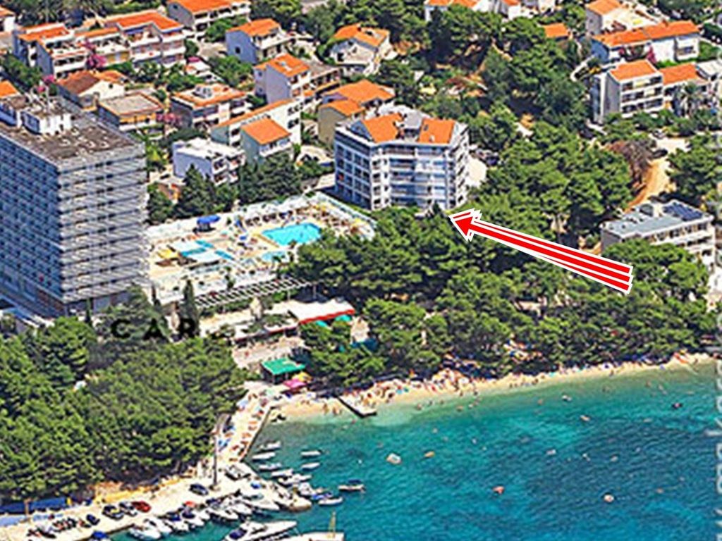 Schönes Appartement am Strand mit Terrasse