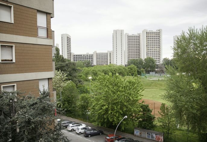 Auf dem Messegelände 14, in der Nähe des Zentrum