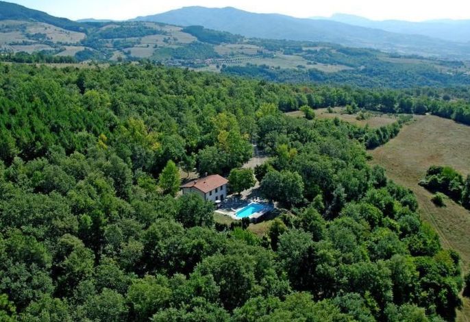 Villa Pruneto mit Pool in den Hügeln der Toskana