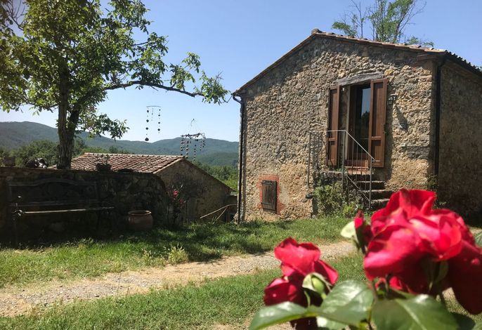 Charmantes Ferienhaus in Ciciano mit Grill, Gart