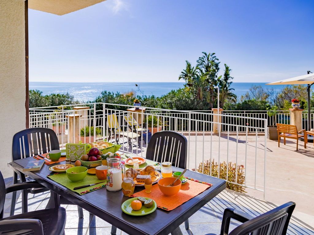 Appartement in Sciacca mit Terrasse und Grill und Meerblick