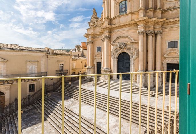 Ettore, Wohnung mit Blick auf die Kathedrale von Ibla