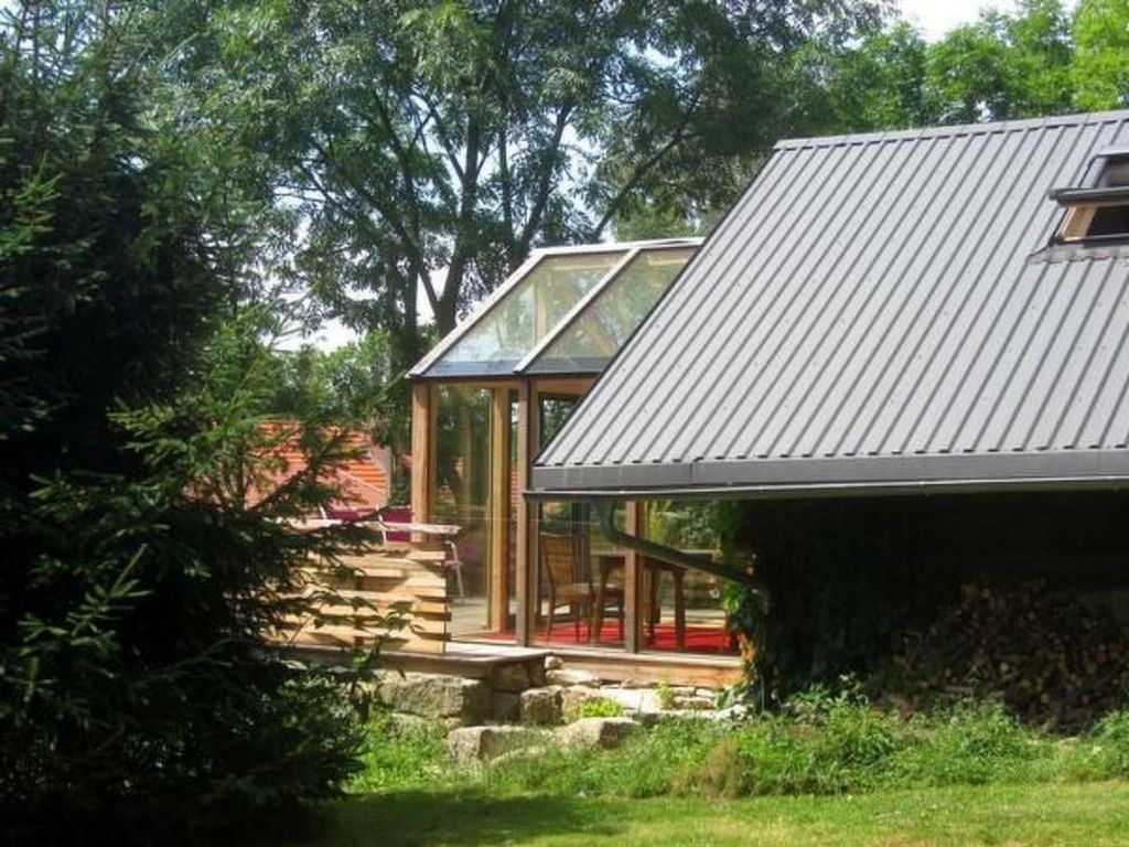 Blockhaus in Gajówka mit Kaminofen