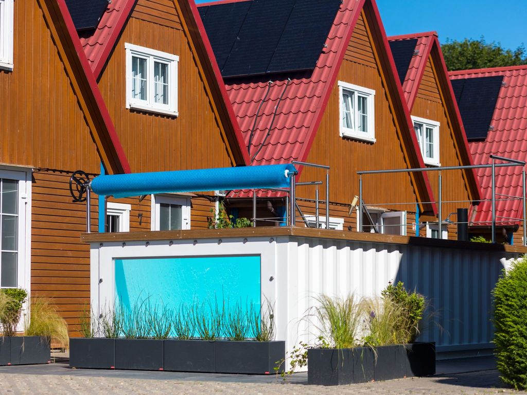 Bootshaus mit beheiztem Pool