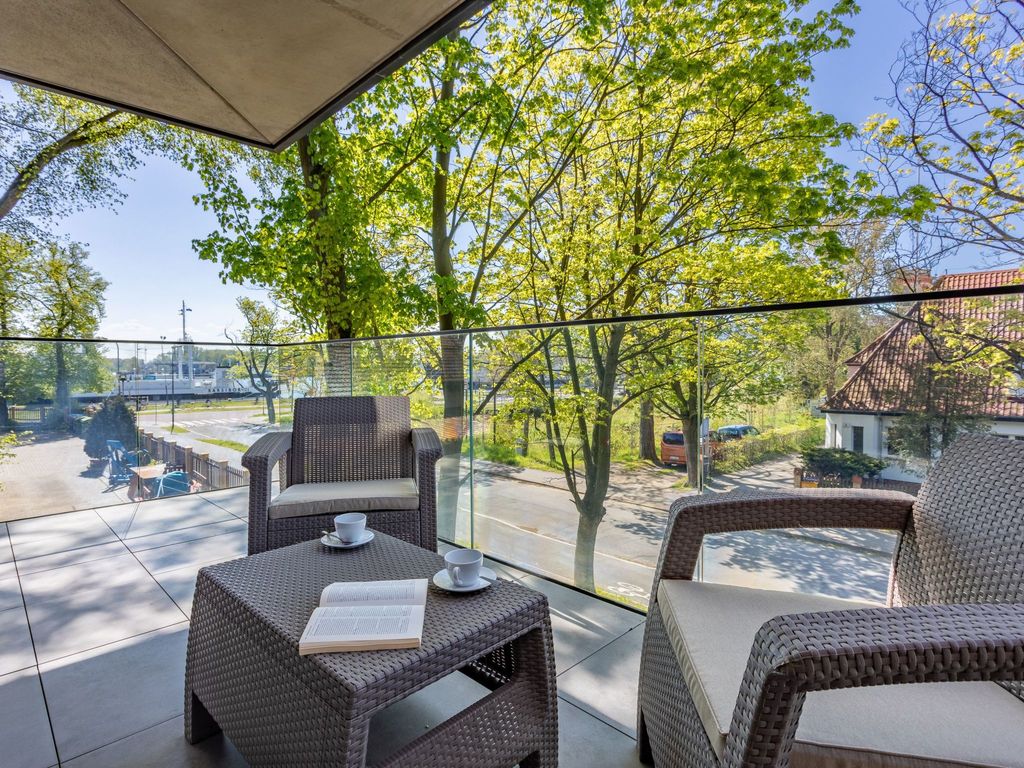 Appartement Jachtowa direkt am Hafen von Usedom