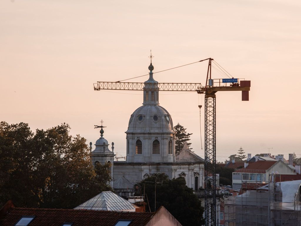 Premium-Wohnung in Ajuda.Belém mit Balkon und Pa
