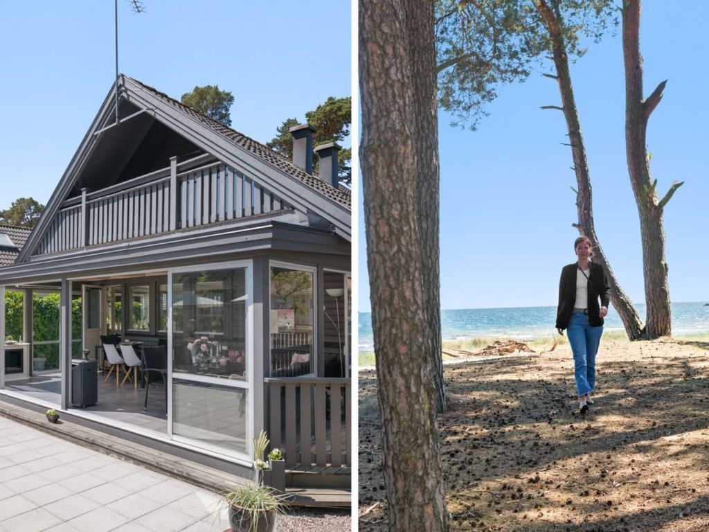 "Paradisvägen" direkt am Strand