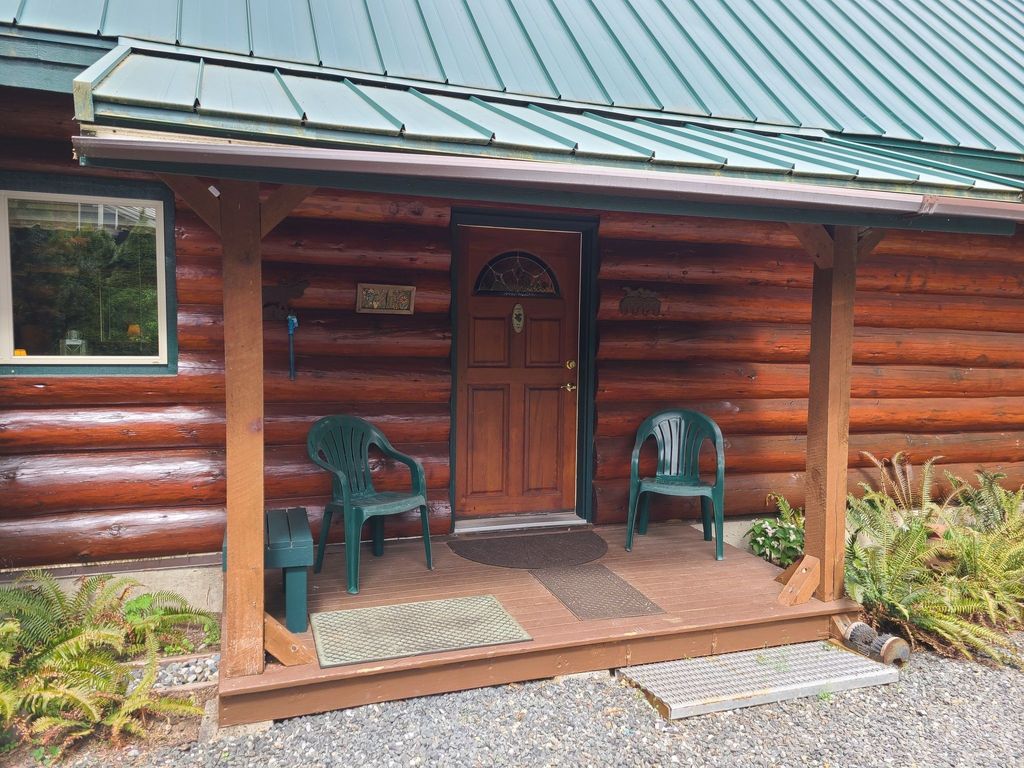 Blockhaus mit Kamin und Wi-