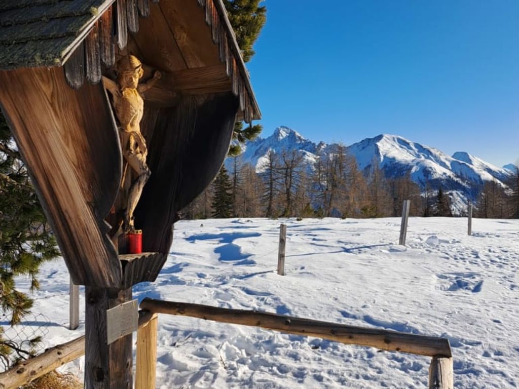 Auch im Winter gibt es Möglichkeiten die Almen und Berge zu erwandern