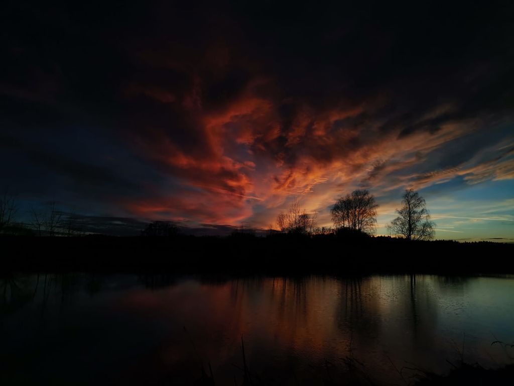 Sonnenuntergang am Albrechtsteich