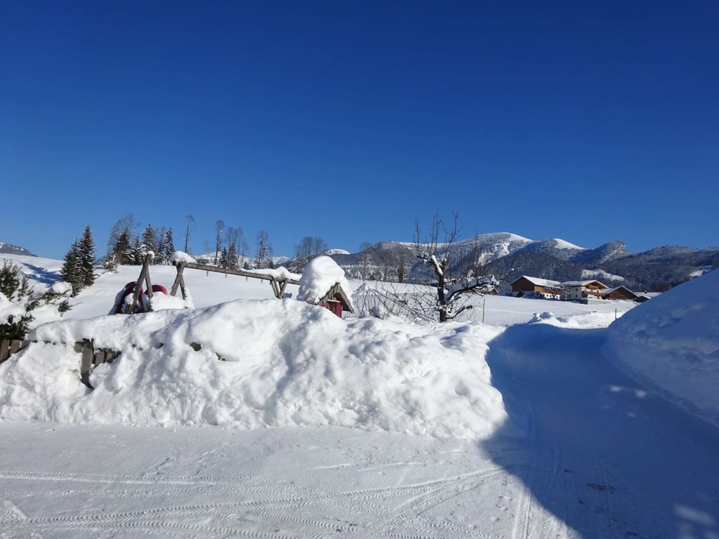Vorm Haus im Winter