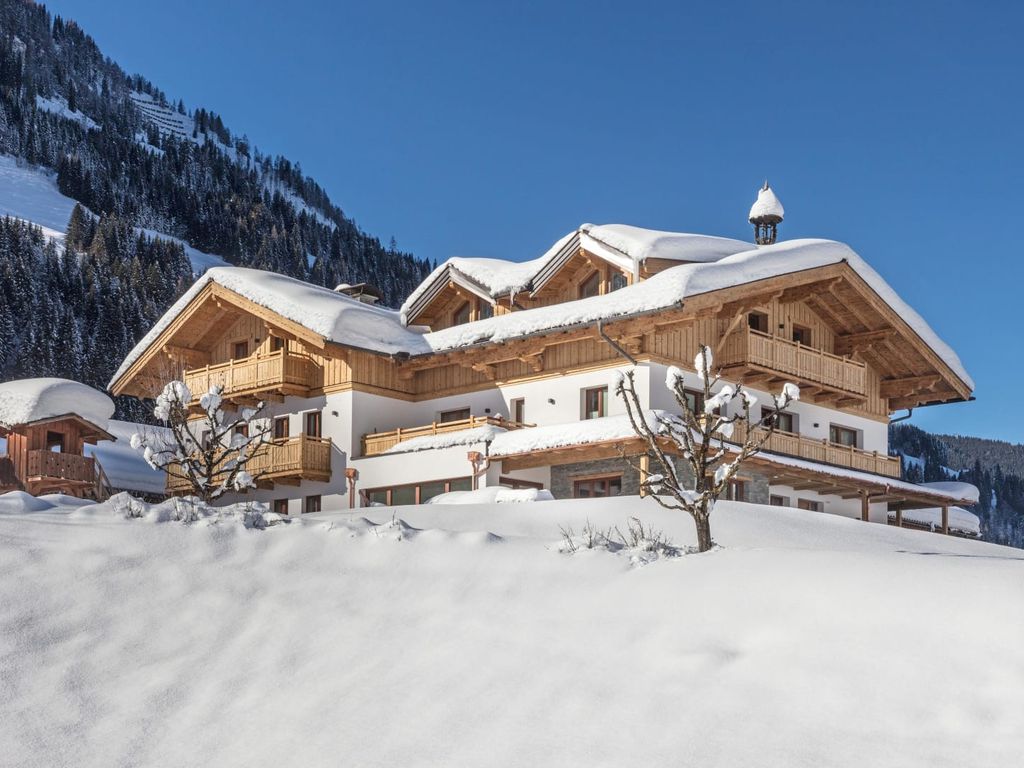Ansicht unseres Hauses vom Winterwanderweg