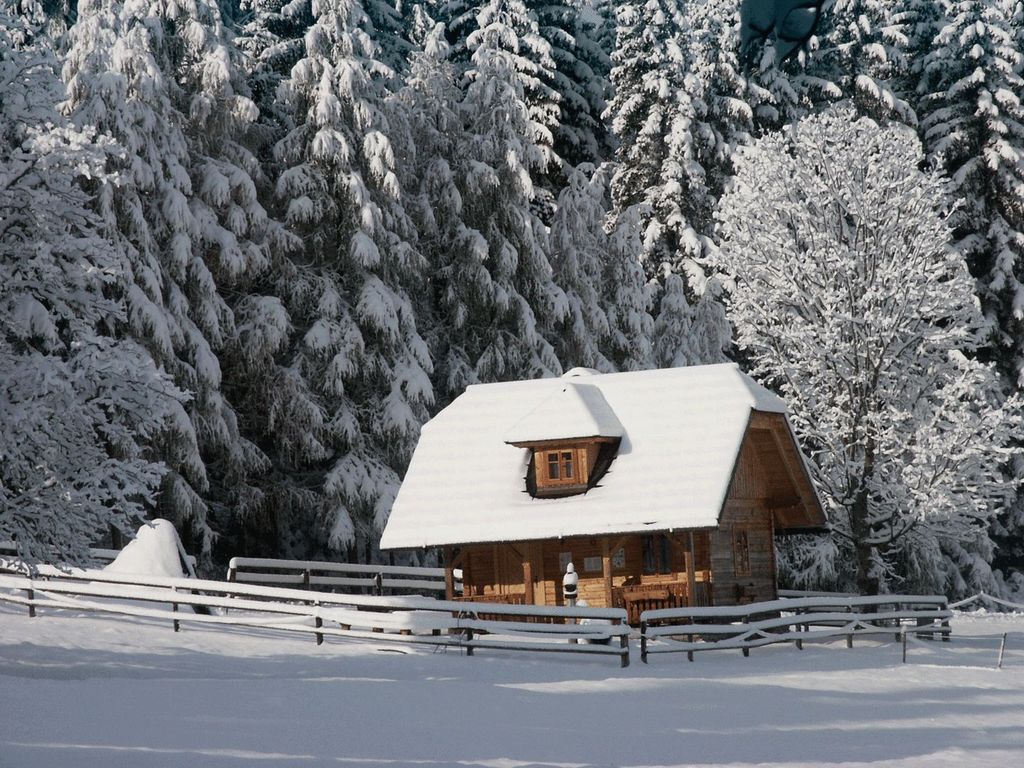 die Köhlerhütte im Winter