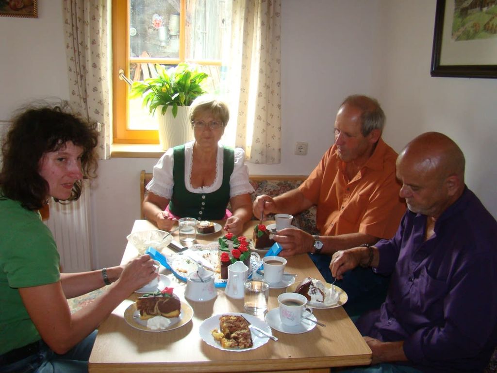 Nachmittagskaffee mit den Gästen