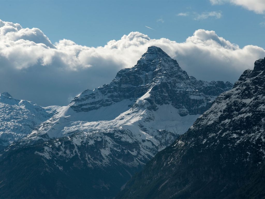 Der imposante Hochvogel im Winter