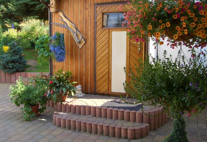 Ferienhaus, Dusche, WC
