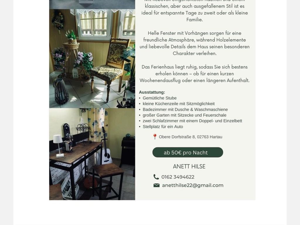 Ferienhaus Zum Kleintierzüchter