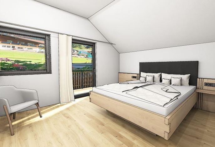 Ausblick – Doppelzimmer mit Balkon