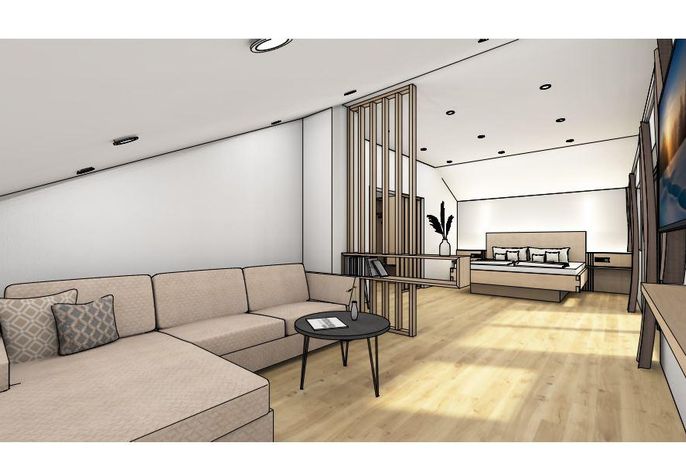 Freiraum – Deluxe Doppelzimmer mit Balkon
