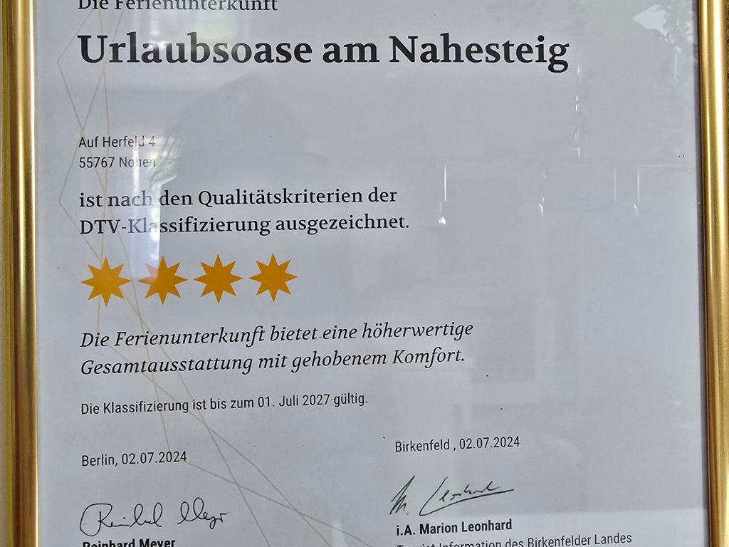 Urlaubsoase am Nahesteig