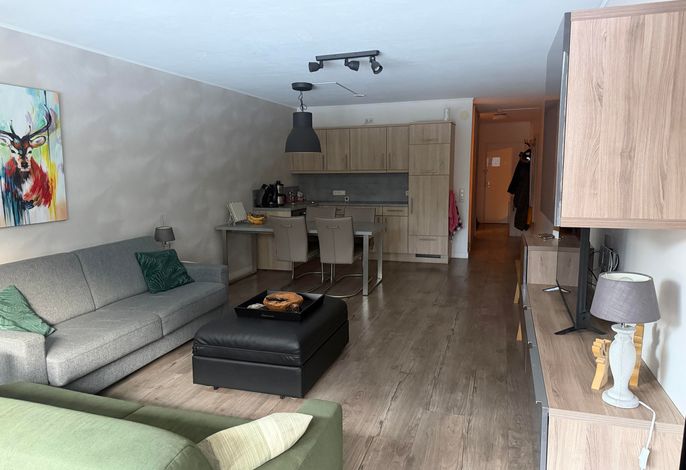 Appartement/Fewo, Dusche, WC, Wohn-/Schlafraum