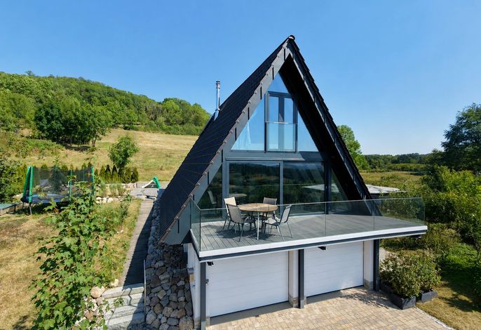 Ferienhaus, Dusche oder Bad, WC, 2 Schlafräume