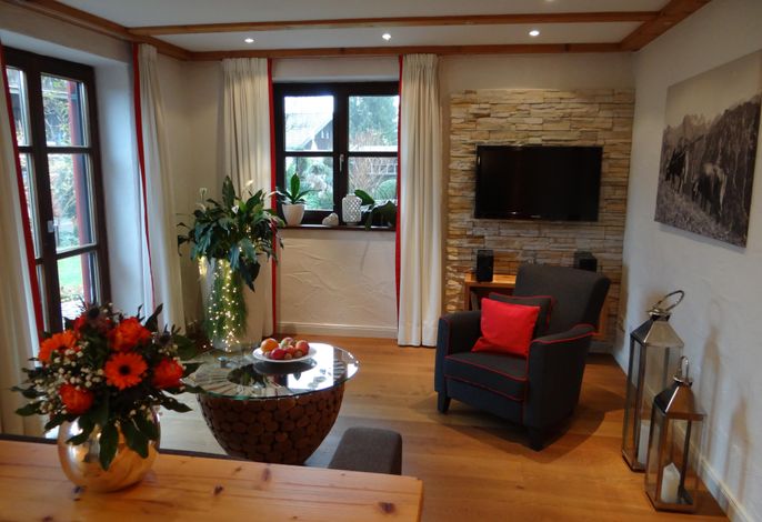 Ferienwohnung Höfatsblick mit Sauna, Terrasse