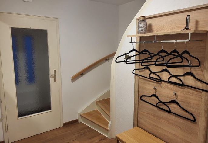 Ferienhaus mit Balkon, Terrasse und kleinem Garten