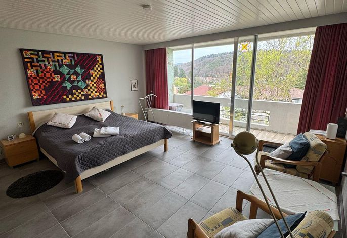 Appartement/Fewo, Bad, WC, Wohn-/Schlafraum