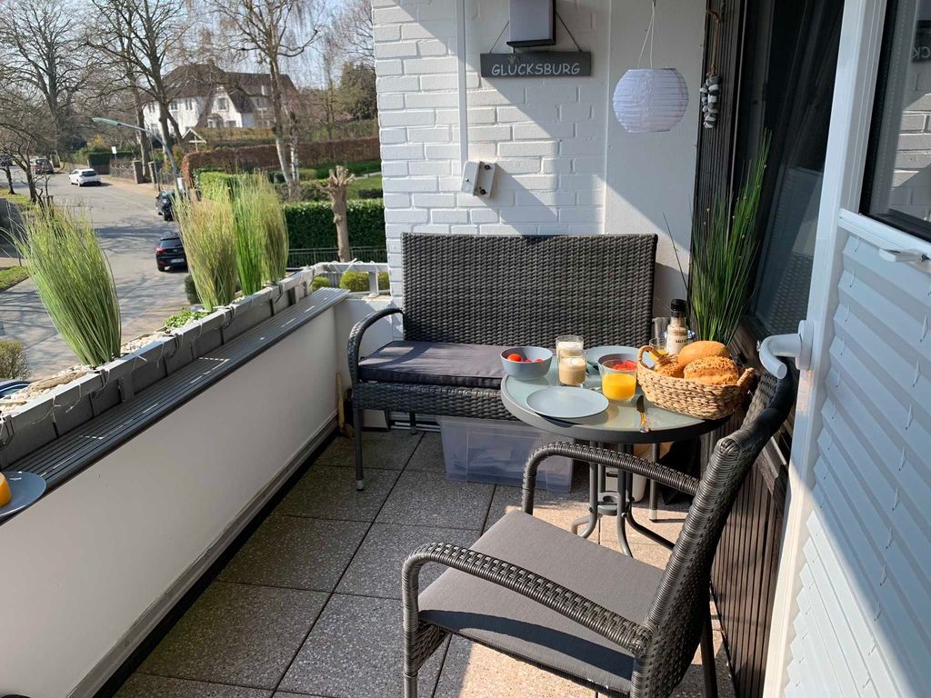 Der sonnige Balkon