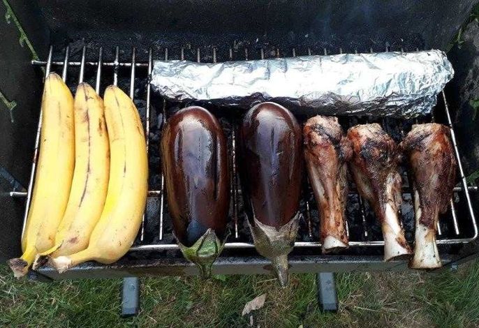 Ein Grill kann ebenfalls genutzt werden