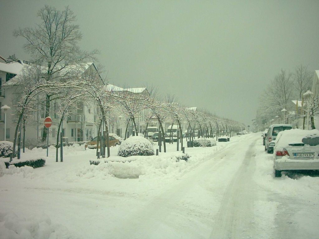 Strandstrasse im Winter
