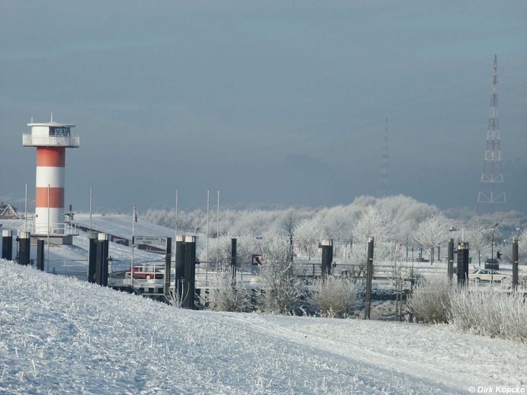 Winter am Lüheanleger
