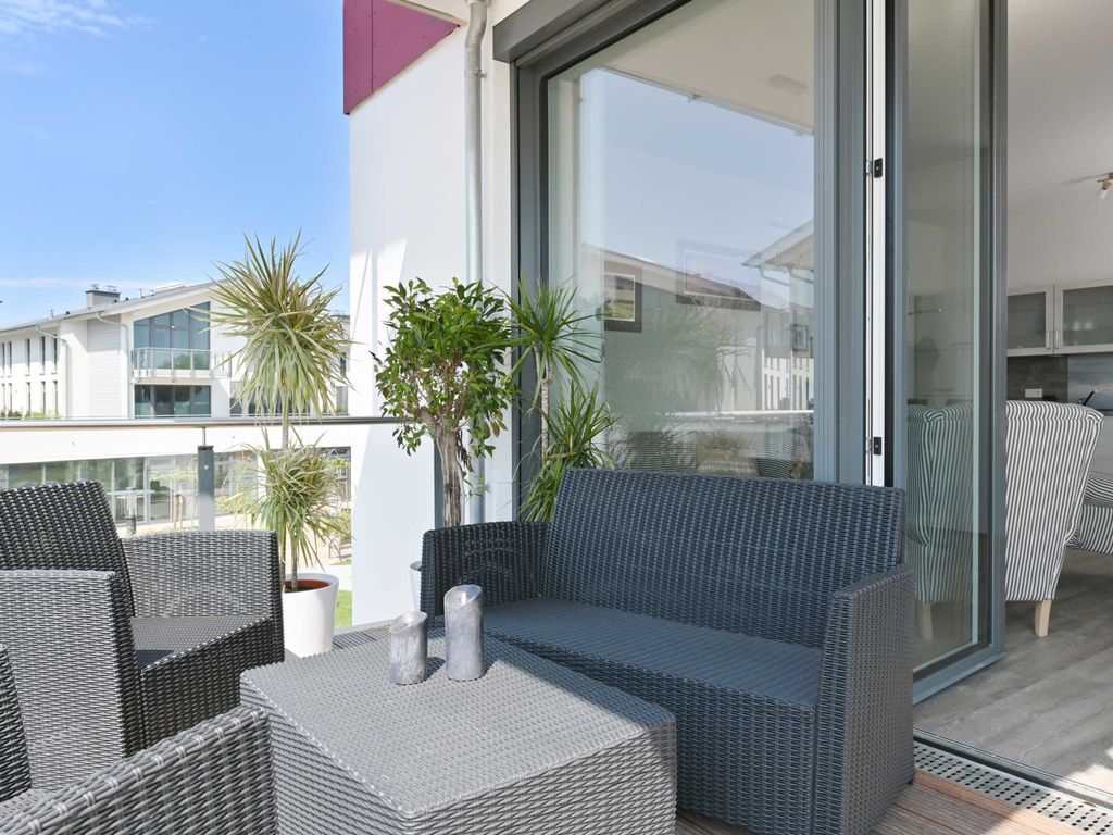 Balkon mit Relaxmöbeln