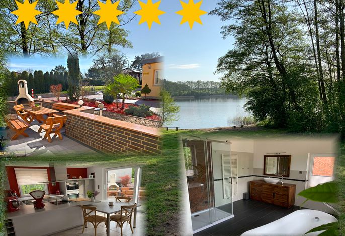 Ferienhaus in Seenähe mit Boot