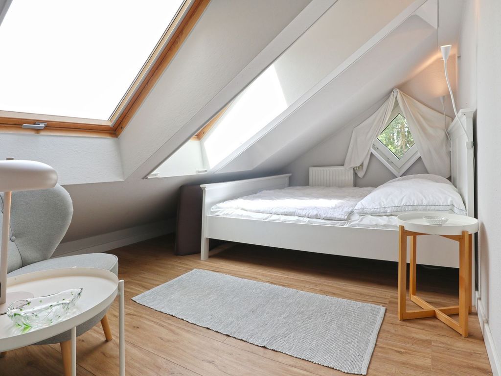 Godewind Whg. GW09 - Blick in das Schlafzimmer mit dem Doppelbett