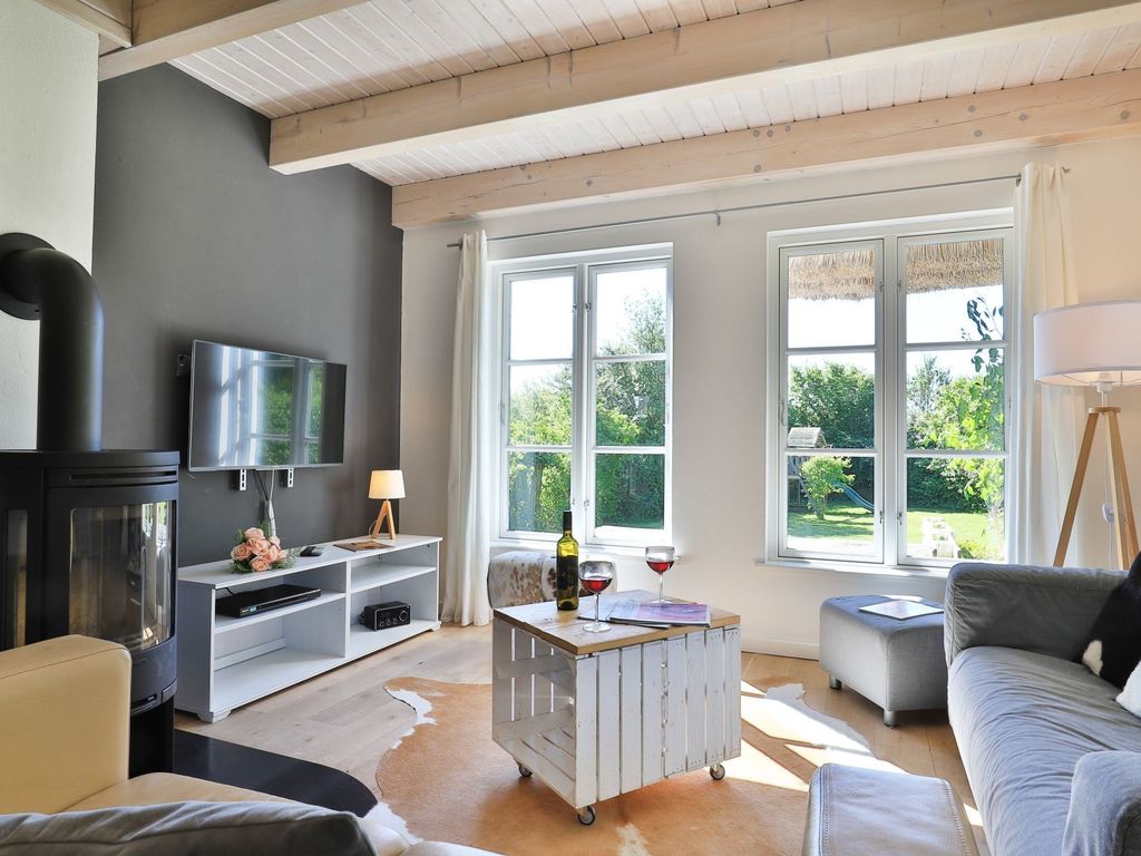 Ferienhaus Fritid - Blick auf den gemütlichen Wohnbereich