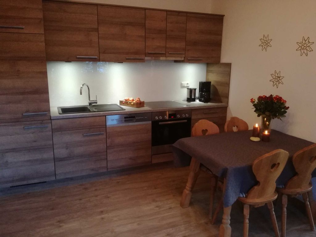 Küche Appartement Zugspitzblick