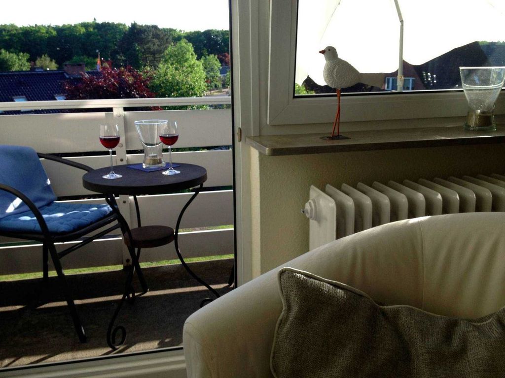 Blick auf den Balkon.