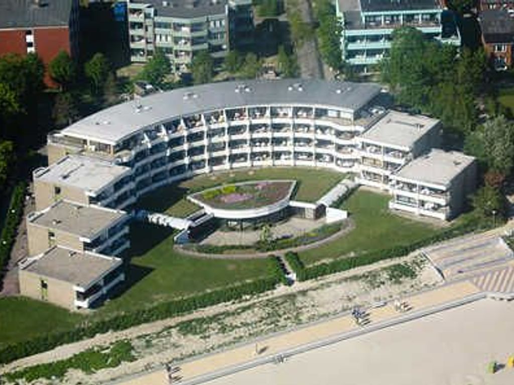 Das Haus 'Bi de Wyk' - unsere Wohnung befindet sich in der zweiten Etage rechts im Haupthaus.
