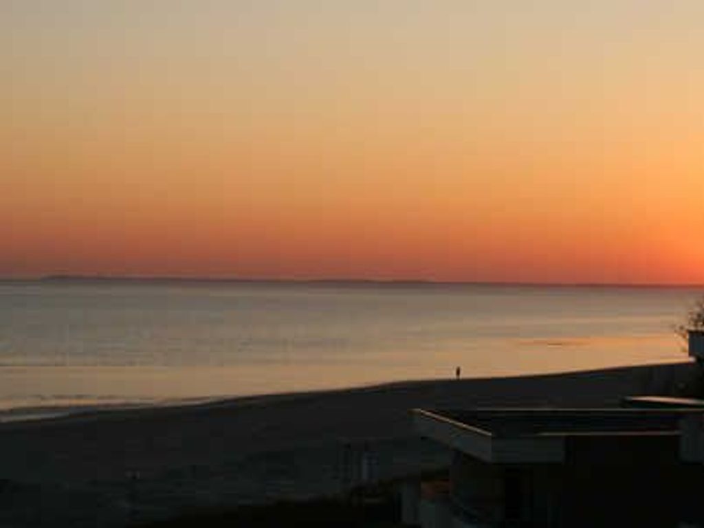 Sonnenuntergang mit Blick auf Amrum