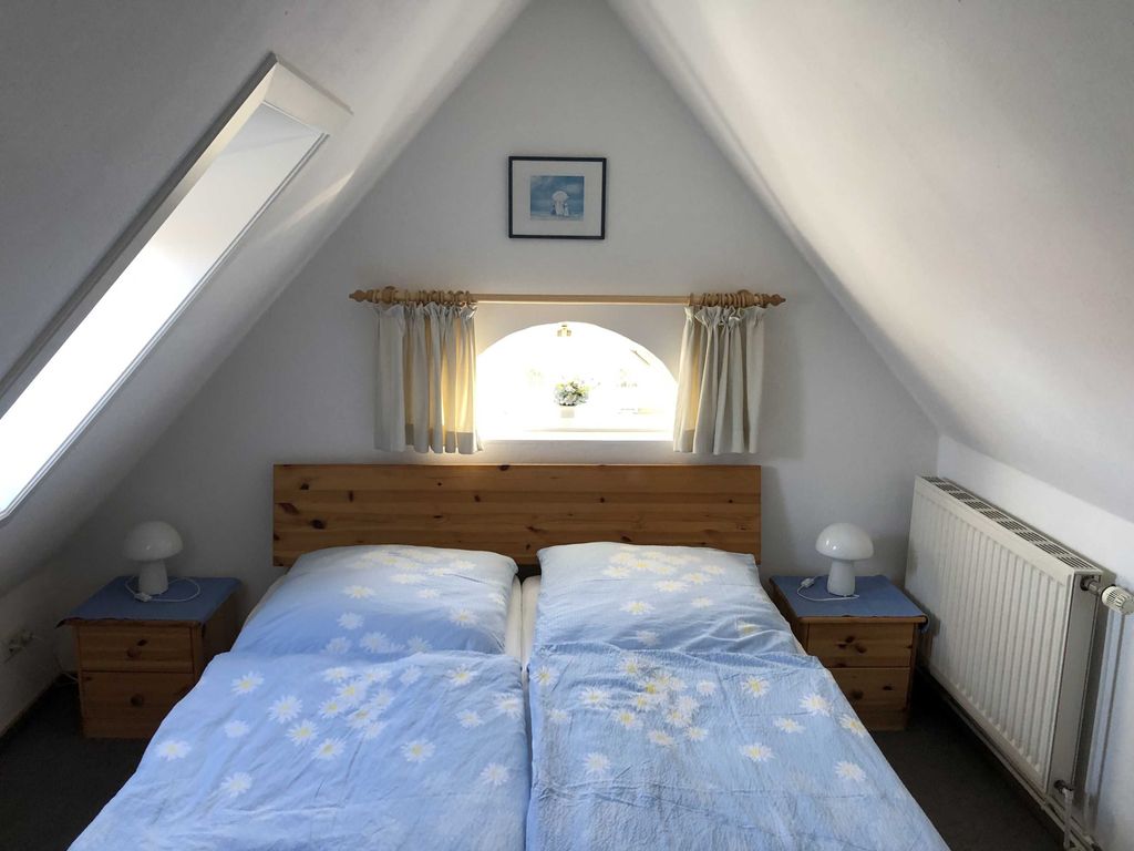 Das Schlafzimmer im Dachgeschoss