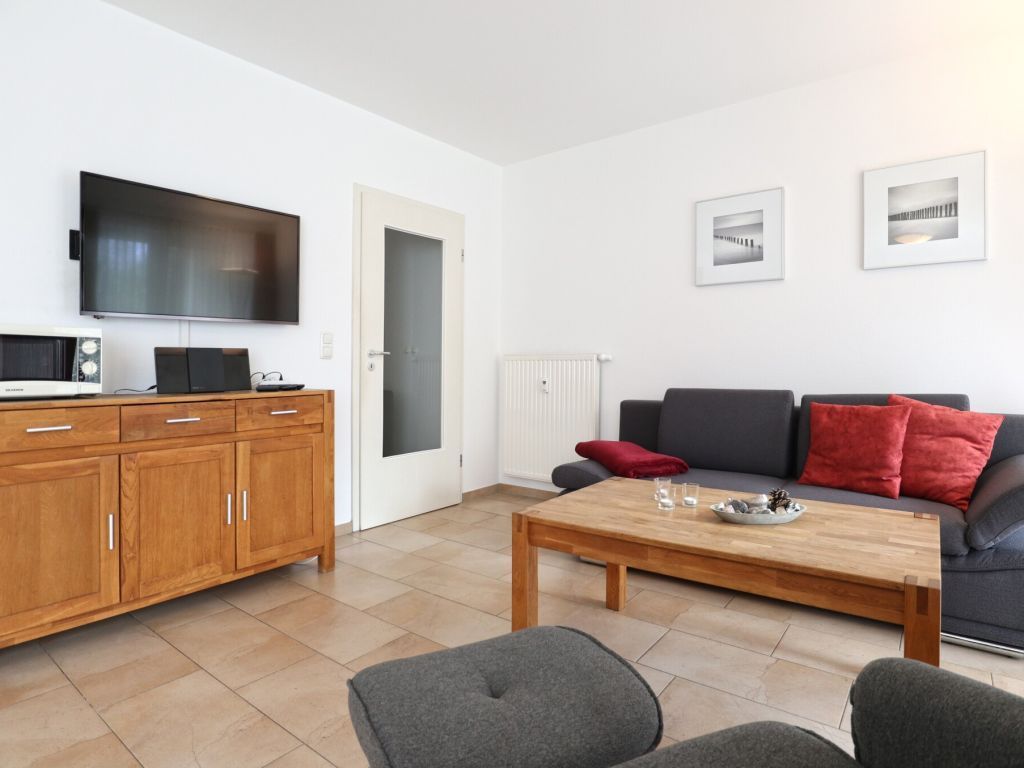Seestern Whg. 4/50 - Blick auf den gemütlichen Wohnbereich mit TV & Hifi