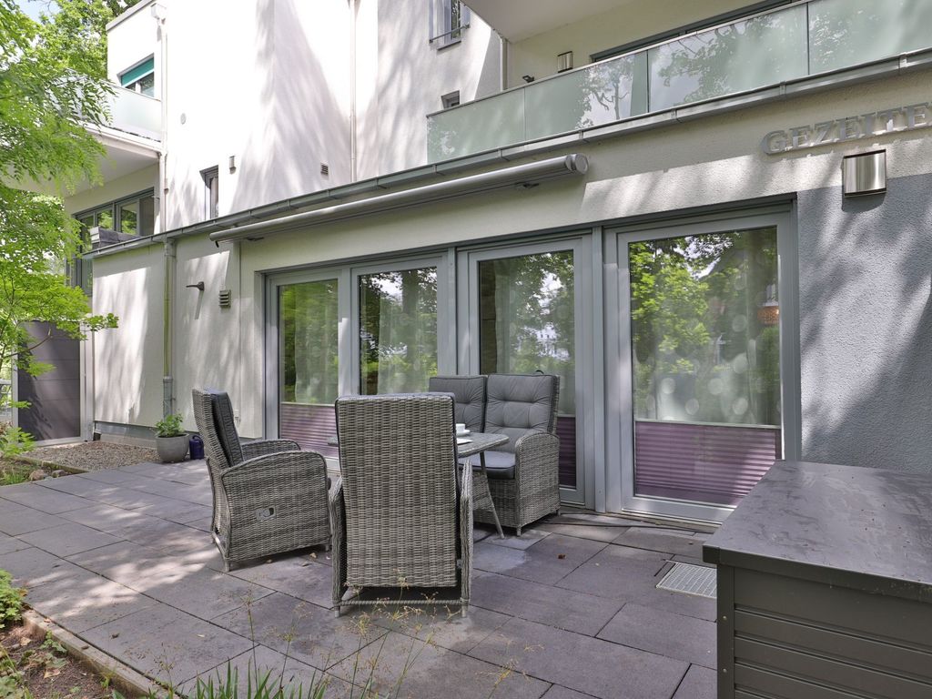 Gezeiten App. 2 Meeresrauschen - Blick auf die große Terrasse