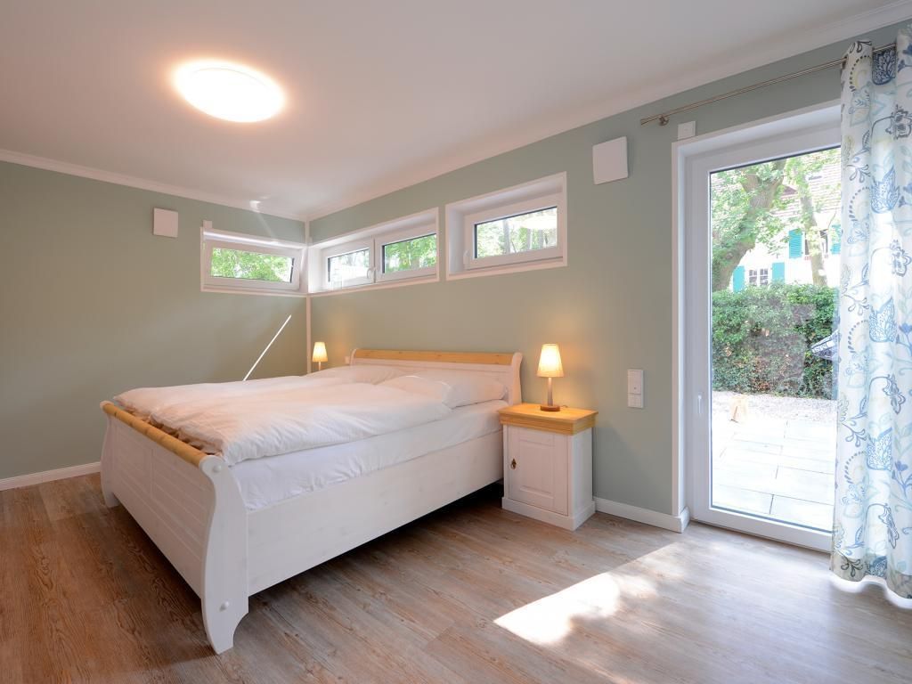 Gezeiten App. 2 Meeresrauschen - Blick in das Schlafzimmer
