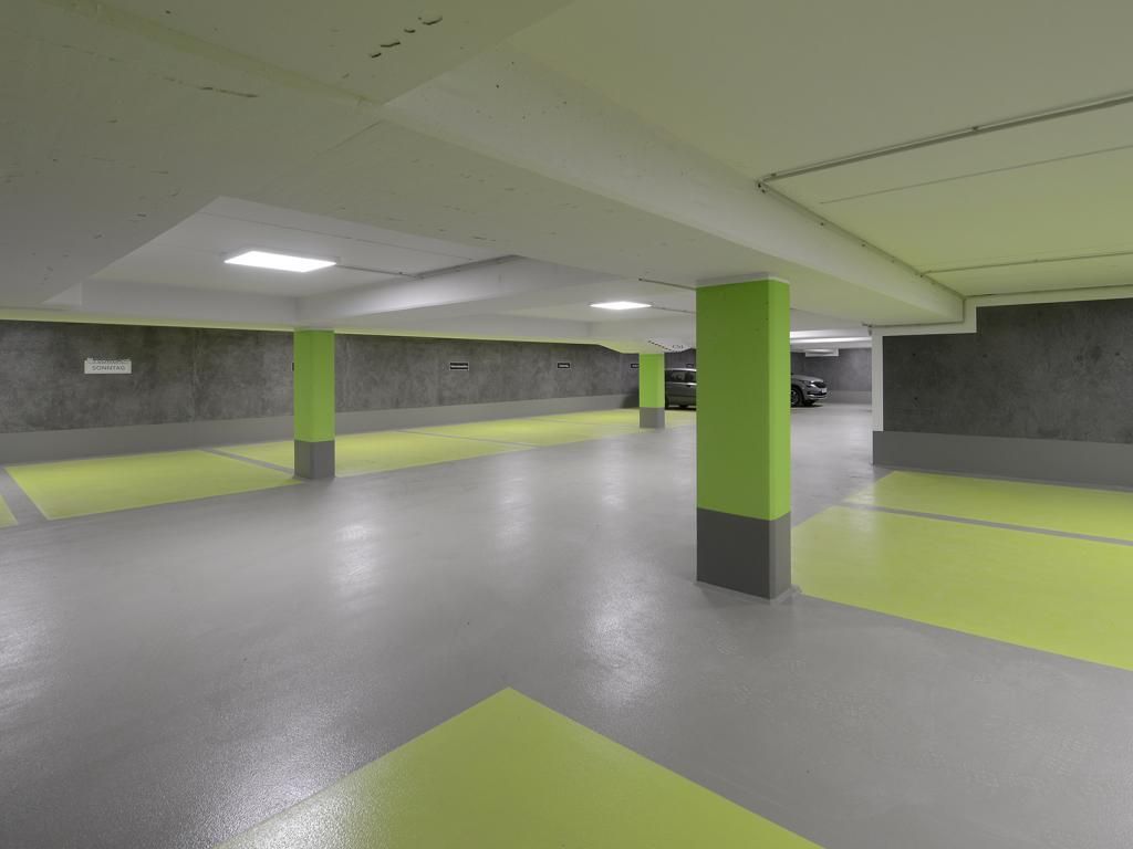 Strandvilla Gezeiten - Blick in die unglaublich geräumige Tiefgarage