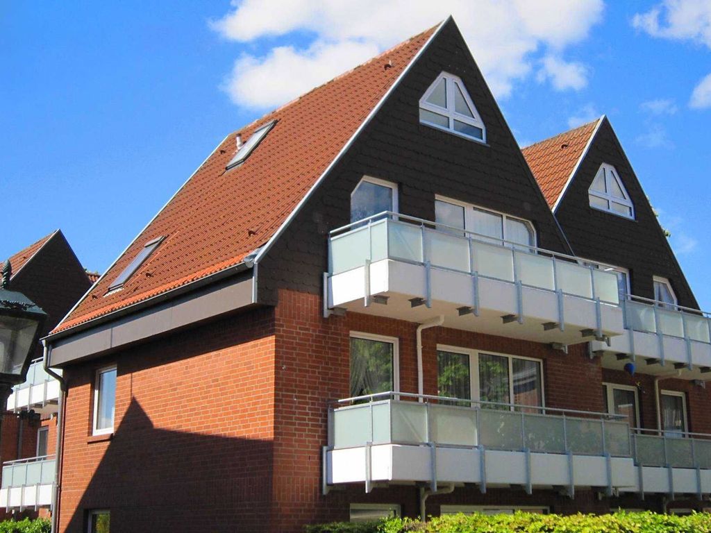 Der Blick aufs Haus Seeadler, Sandwall 68, 25938 Wyk.