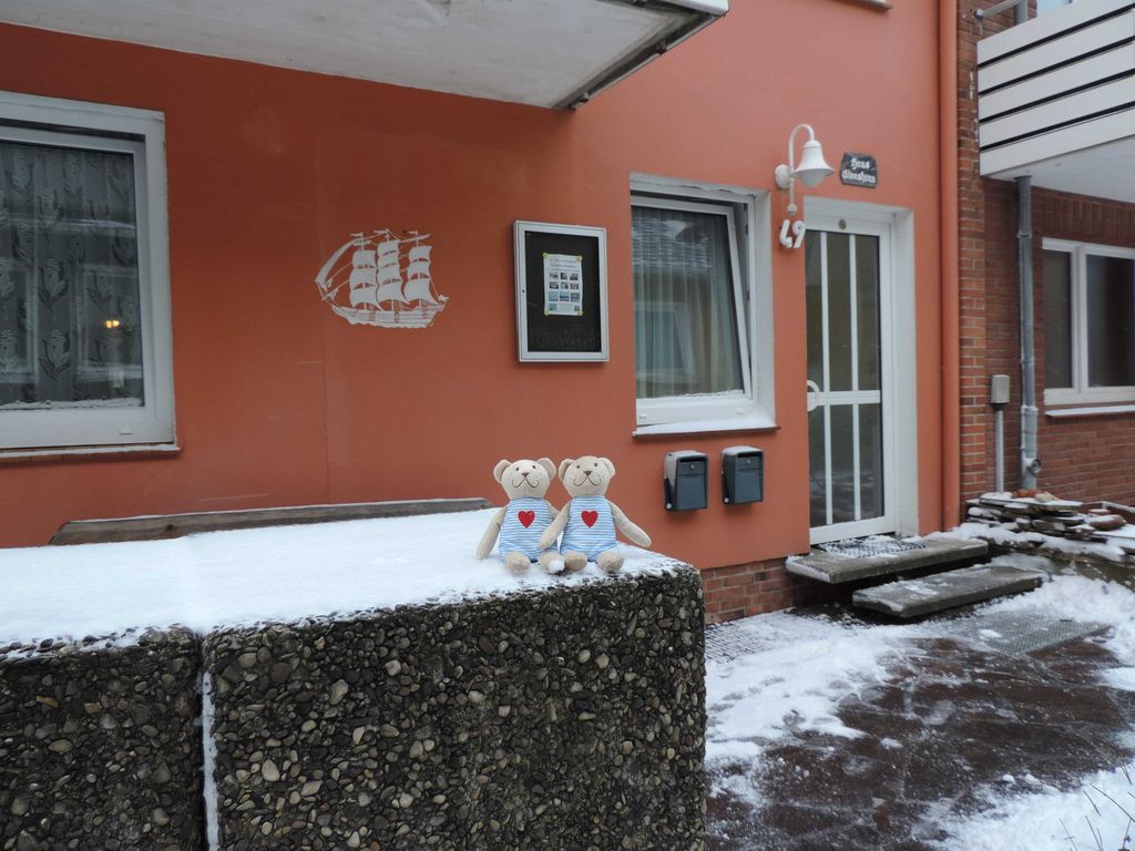 Haus Elveshörn im Winter mit Elves