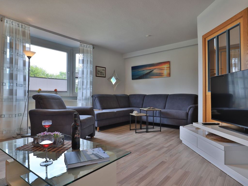 Kleines Haus am Meer - Blick auf den offenen Wohnbereich