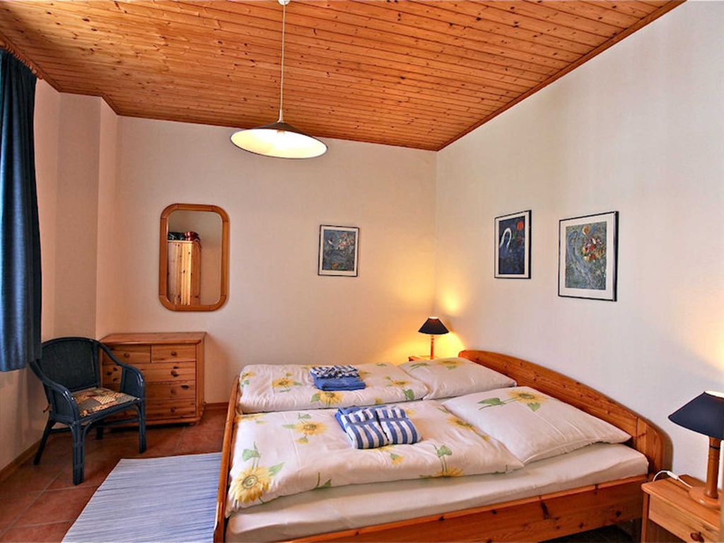 Das Schlafzimmer mit Doppelbett